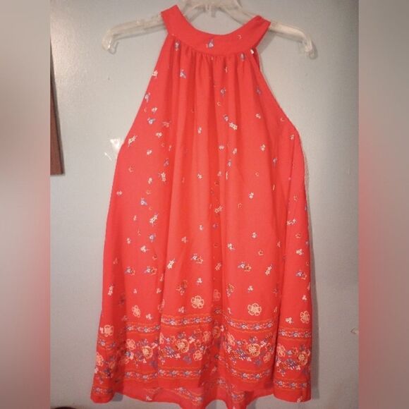 Janette Plus halter tunic/mini dress with floral print - Picture 3 of 11